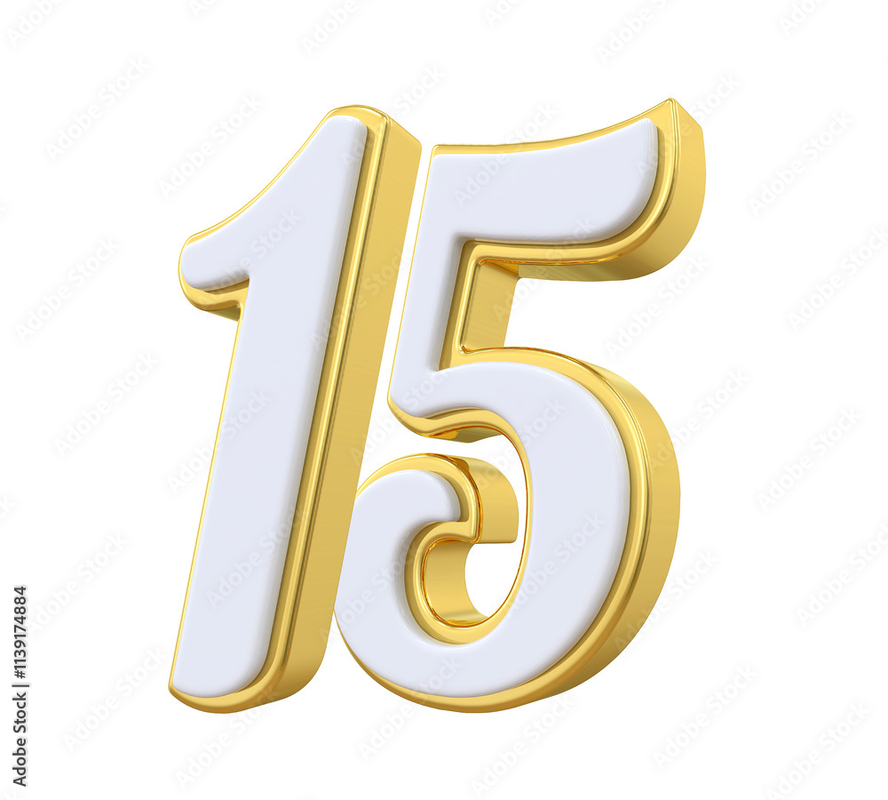 Gold Number 15 Gold Number 15