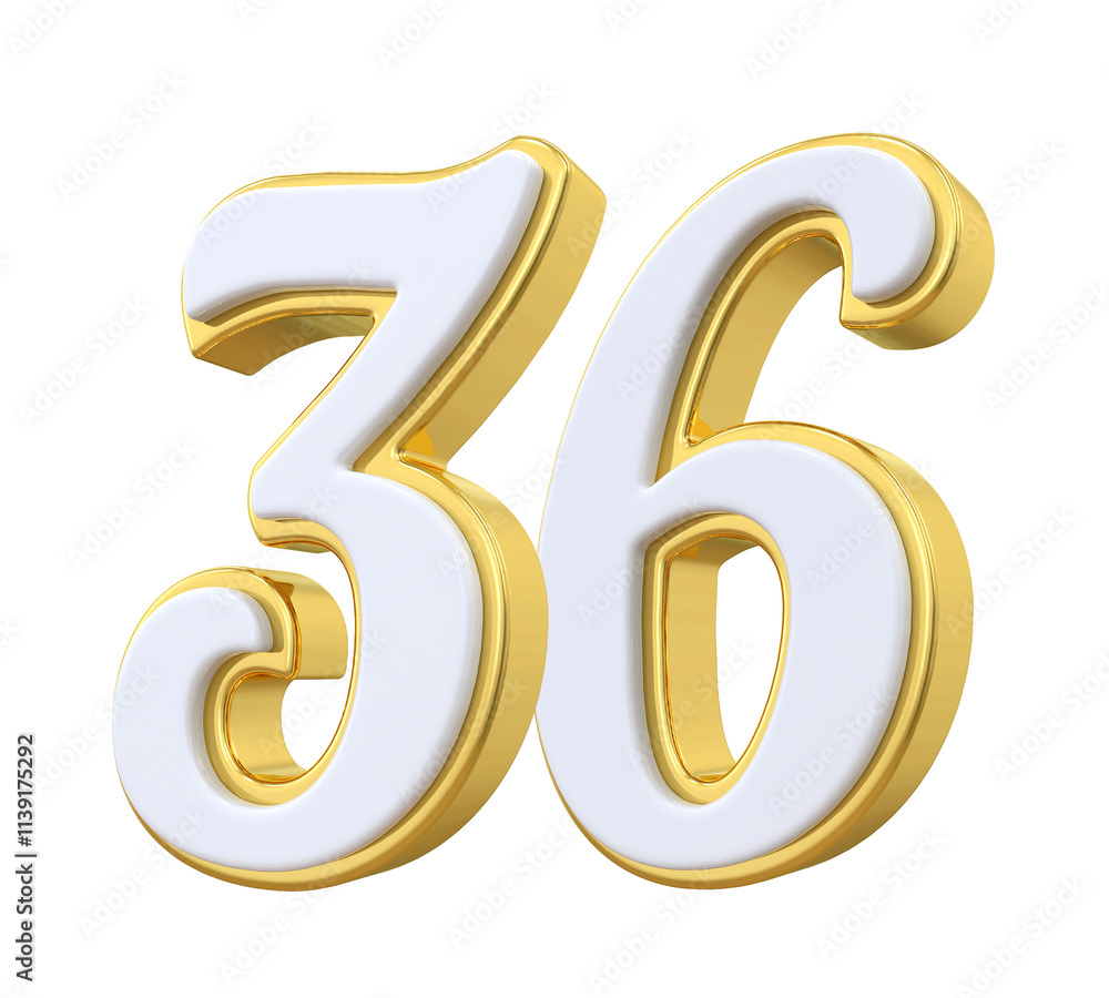 Gold Number 36 Gold Number 36