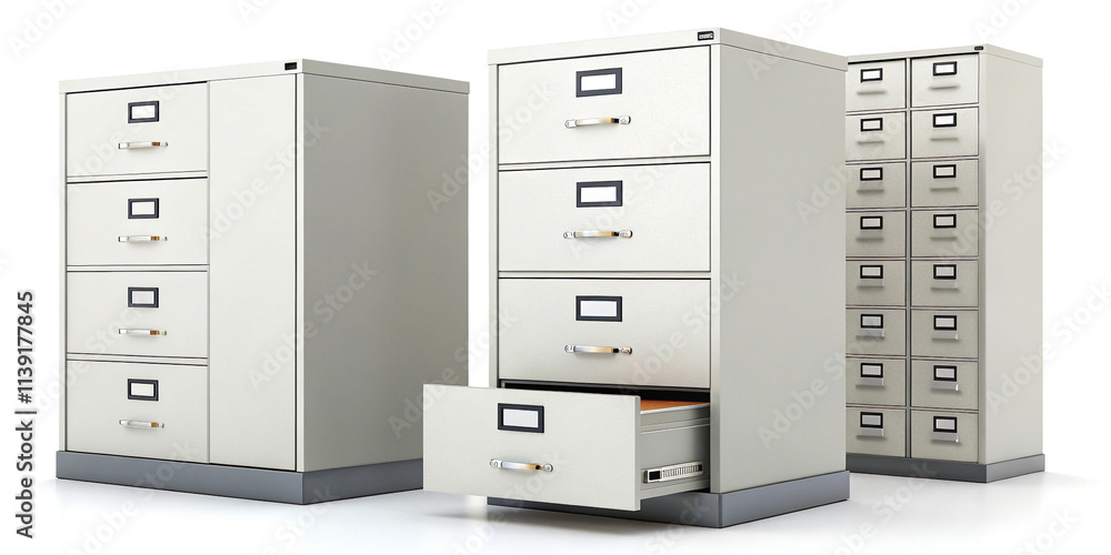 Isolated Filing Cabinets Isolated Filing Cabinets