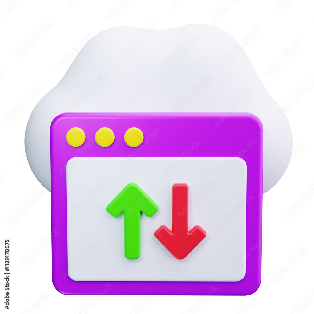 cloud 3d render icons cloud 3d render icons