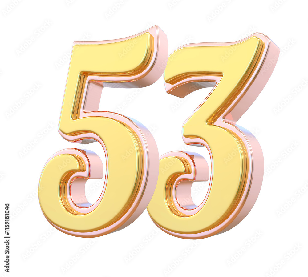 Gold Number 53 Gold Number 53