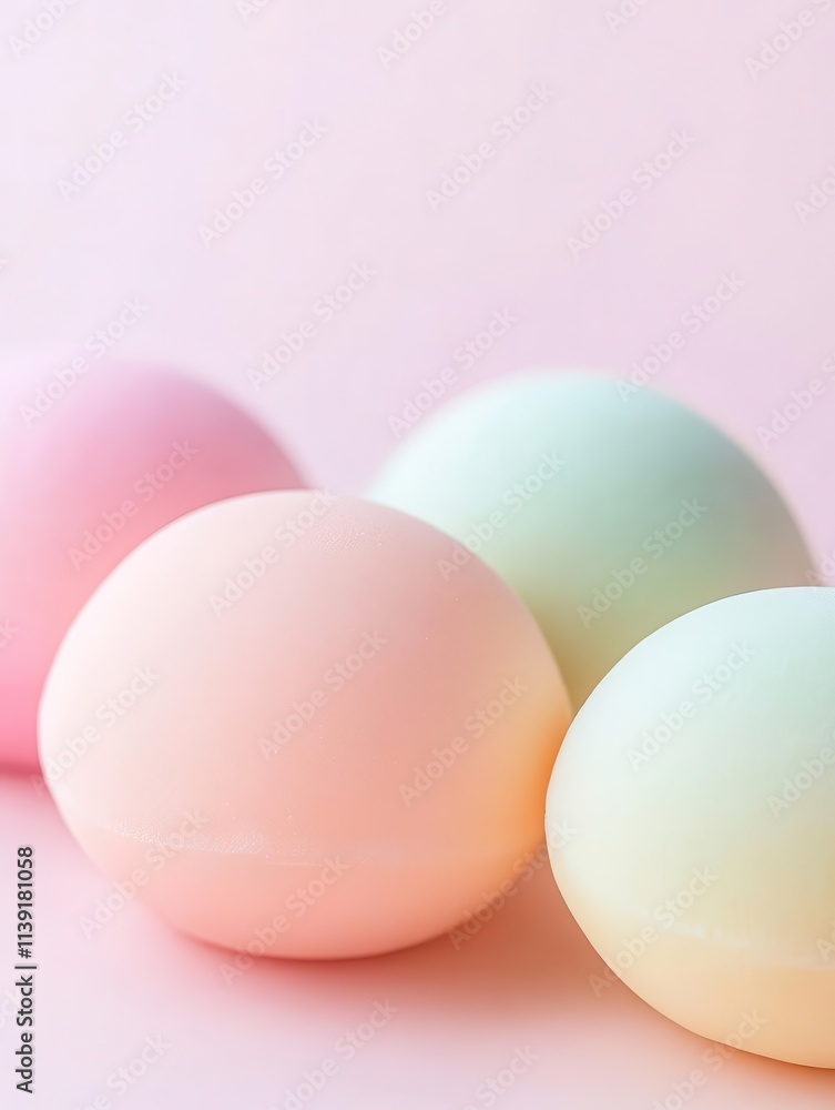 A stunning pastel rainbow mochi set with soft textures, clean light background A stunning pastel rainbow mochi set with soft textures, clean light background