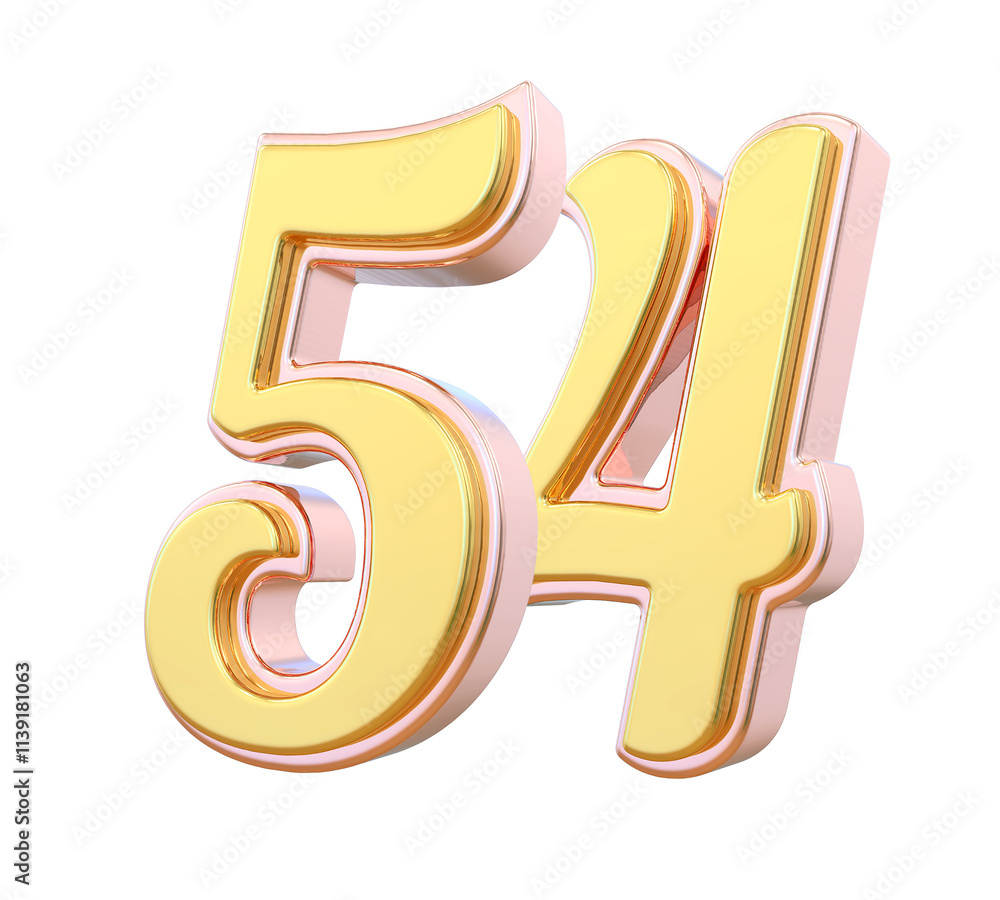Gold Number 54 Gold Number 54