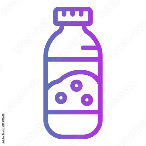 plastic bootle Gradient icon