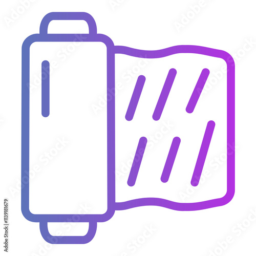 plastic wrap Gradient icon