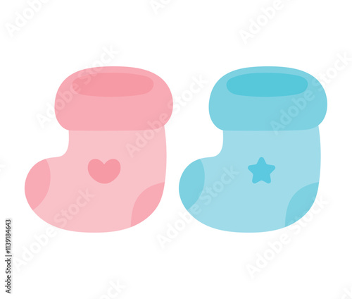 gender reveal baby socks