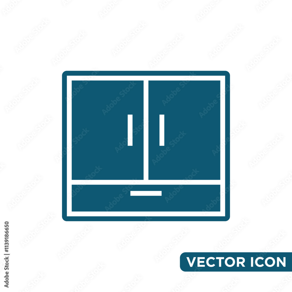 Simple Design Cabinet Icon Template Simple Design Cabinet Icon Template