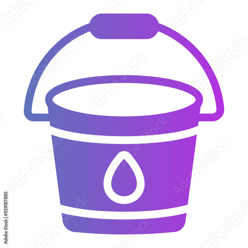 water bucket Gradient icon