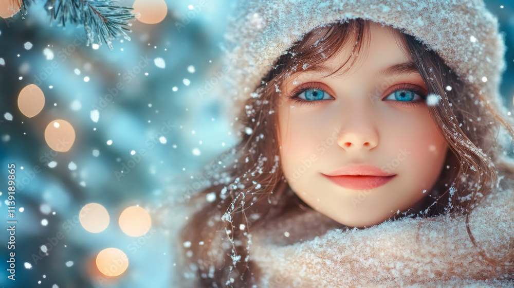 Outdoor waist up portrait. Young beautiful happy smiling girl walking on street Outdoor waist up portrait. Young beautiful happy smiling girl walking on street