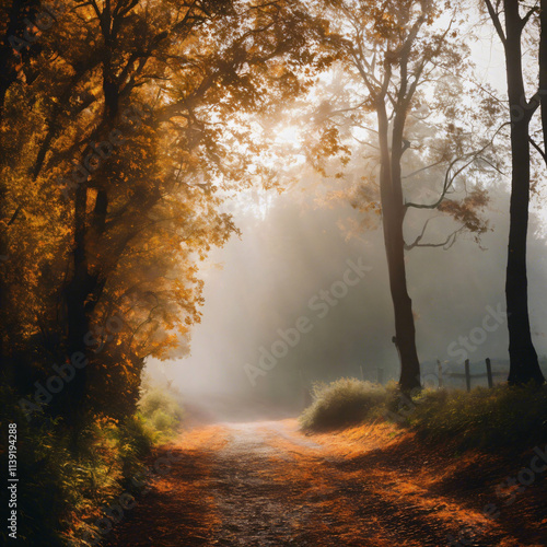 morning in the forest, forest, tree, nature, fog, landscape, 