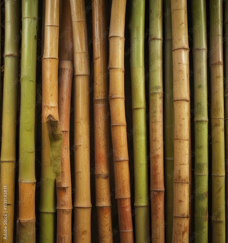 Natural abstract background made of cut bamboo trunks, wood, abstract background, cut bamboo Natural abstract background made of cut bamboo trunks, wood, abstract background, cut bamboo