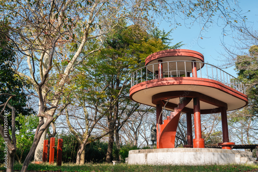 Wolmyeong Park observatory in Gunsan, Korea