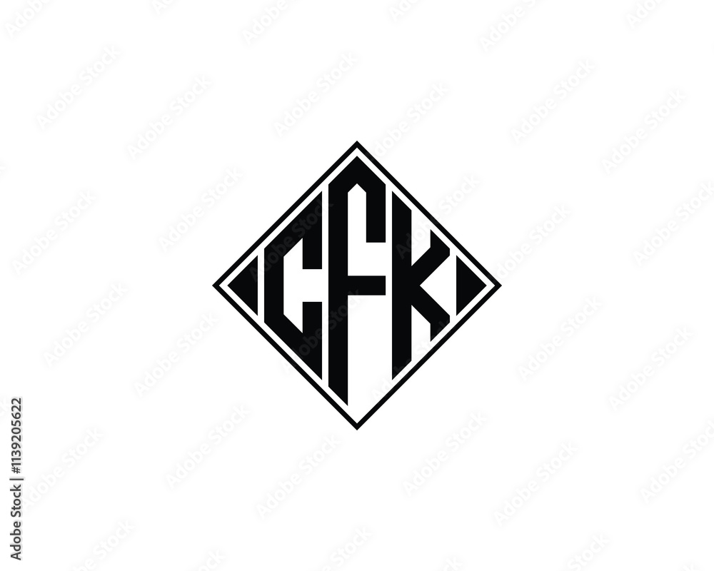 CFK logo design vector template. CFK CFK logo design vector template. CFK