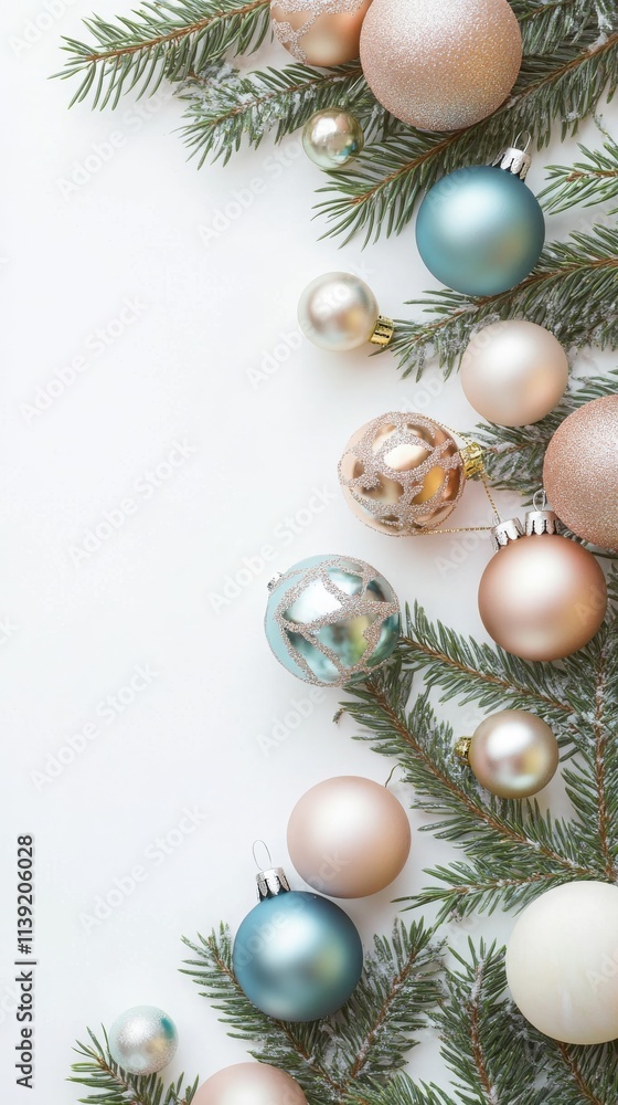 Pastel Ornaments for a Festive Christmas Celebration Pastel Ornaments for a Festive Christmas Celebration