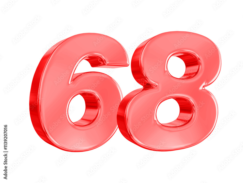 Red Number 68 Red Number 68