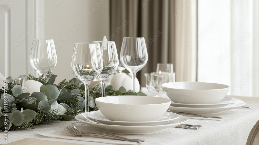 Elegant Minimalist Christmas Tablescape Design Elegant Minimalist Christmas Tablescape Design