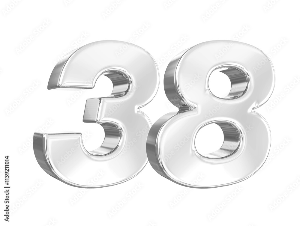Silver Number 38 Silver Number 38