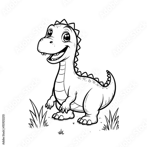 Wallpaper Mural Dinosaur coloring page  Torontodigital.ca