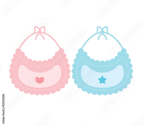 gender reveal baby bibs