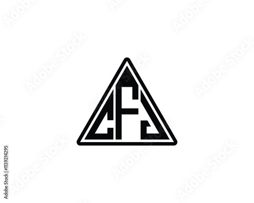 Free Download CFJ logo design vector template. CFJ - GFXLoad