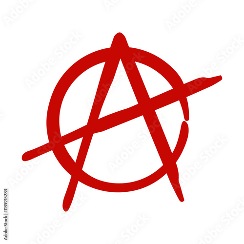 Vector Anarchy Symbol Illustration