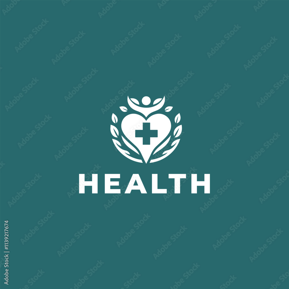 An elegant and modern health logo design created for the public health sector An elegant and modern health logo design created for the public health sector