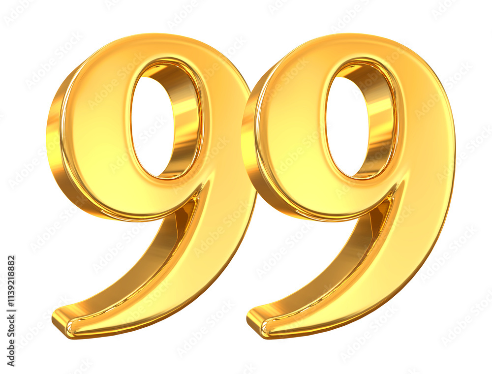 Gold Number 99 Gold Number 99