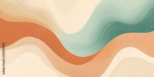 Abstract wavy background with pastel colors. (1)