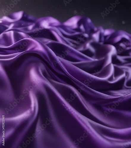 Elegant purple silk waves with shimmering dust , silk, background, high-end