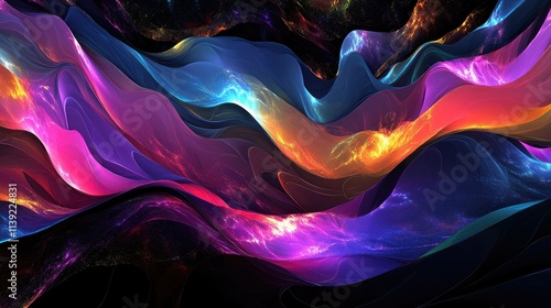 Futuristic abstracts in cosmic harmony