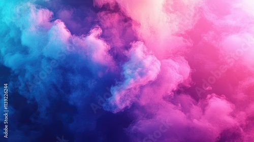 Ethereal clouds in abstract serenity