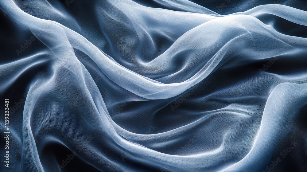 Elegant Blue Silk Fabric Texture: Abstract Background Elegant Blue Silk Fabric Texture: Abstract Background
