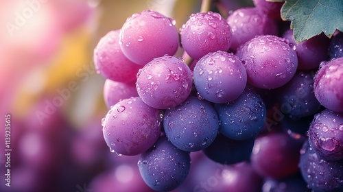 Wallpaper Mural Purple vs. Blue Grapes: A Taste of Nature's Palette Torontodigital.ca