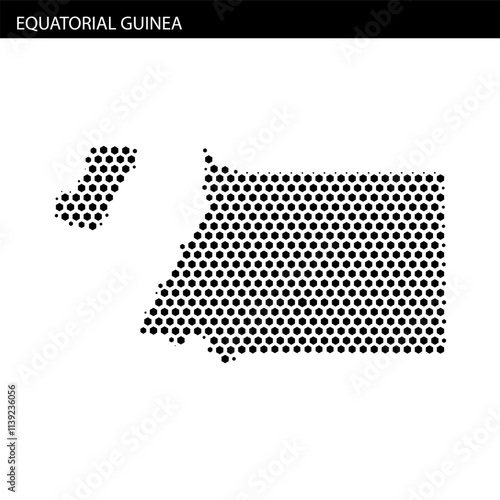 Unique design featuring the outline of Equatorial Guinea and surrounding details