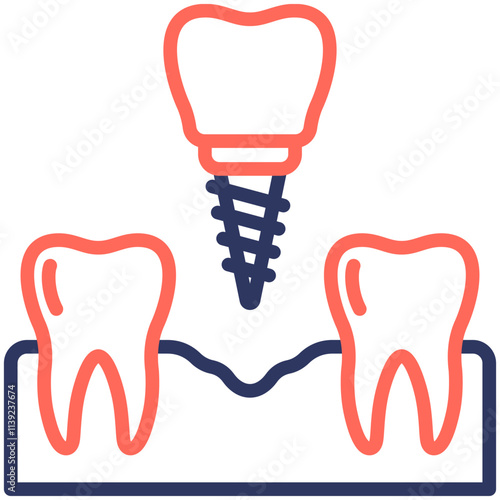Dental Implant Icon