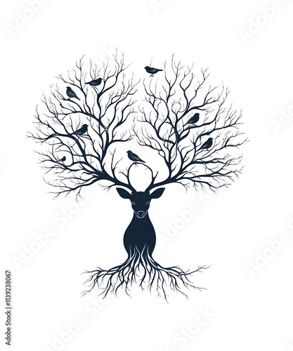Hunting Deer Face Tshirt Design Animals PNG