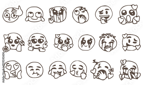 Doodle icon collection 