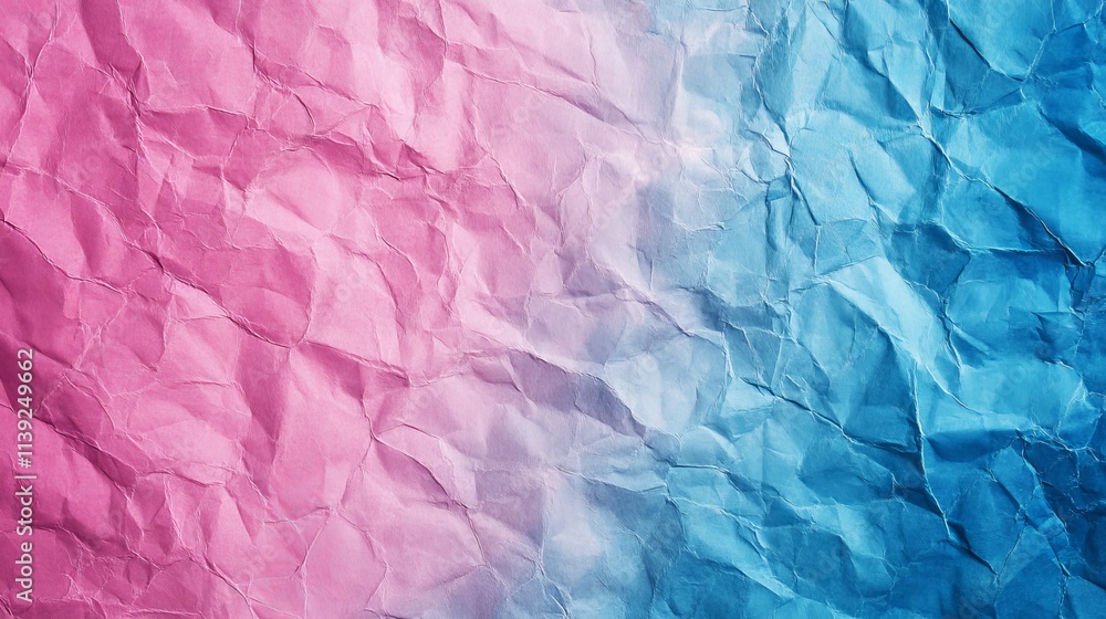 Fototapeta premium Pastel pink and blue textured blank paper background with subtle watercolor gradient creating a soft, dreamy abstract canvas for design projects