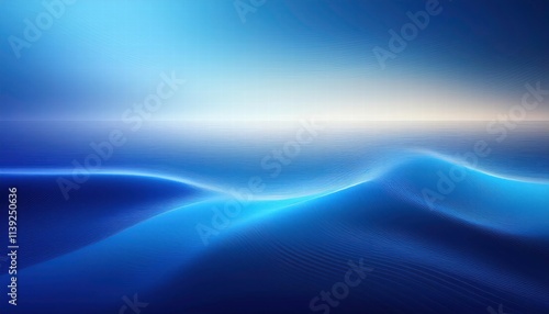 Abstract Blue Horizon: A mesmerizing abstract background with a vibrant blue gradient and subtle wave forms, evoking a sense of tranquility and boundless possibilities.