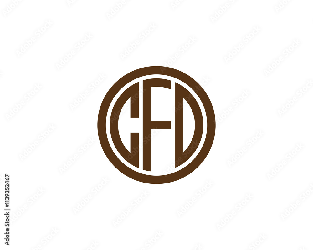 CFD Logo design vector template. CFD CFD Logo design vector template. CFD