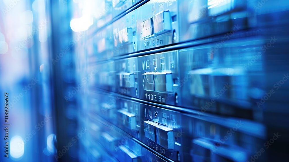 Close-up of neatly organized inbox on digital screen with blurred email icons and folders, symbolizing efficient email storage and management. Close-up of neatly organized inbox on digital screen with blurred email icons and folders, symbolizing efficient email storage and management.