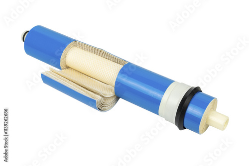 Schilderij op canvas Membrane osmosis filter used for RO water purifiers for drinking water