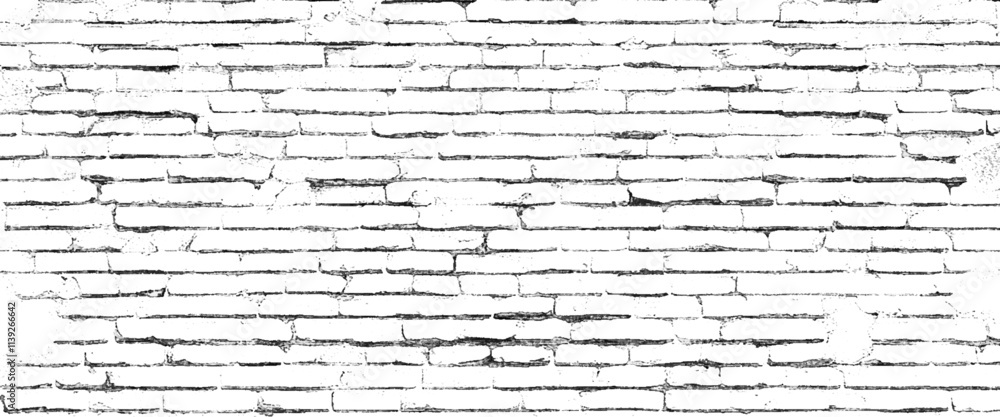 Vector damage white brick wall seamless background texture for backdrop design. Vector damage white brick wall seamless background texture for backdrop design.