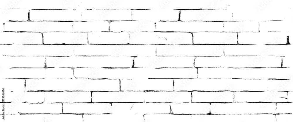 Fototapeta premium Vector abstract background of white brick seamless texture of a white brick wall.