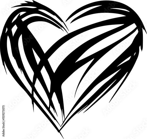 Tribal Heart Designs: Bold, intricate patterns featuring hearts inspired by tribal art for unique designs