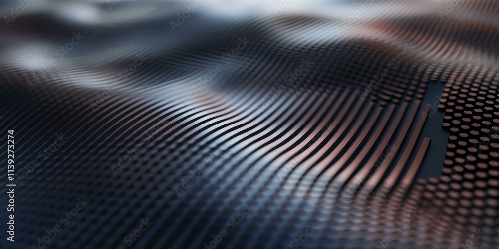 Abstract Metal Waves: Dark Geometric Background Texture Abstract Metal Waves: Dark Geometric Background Texture