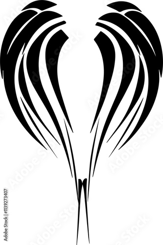 Tribal Heart Designs: Bold, intricate patterns featuring hearts inspired by tribal art for unique designs