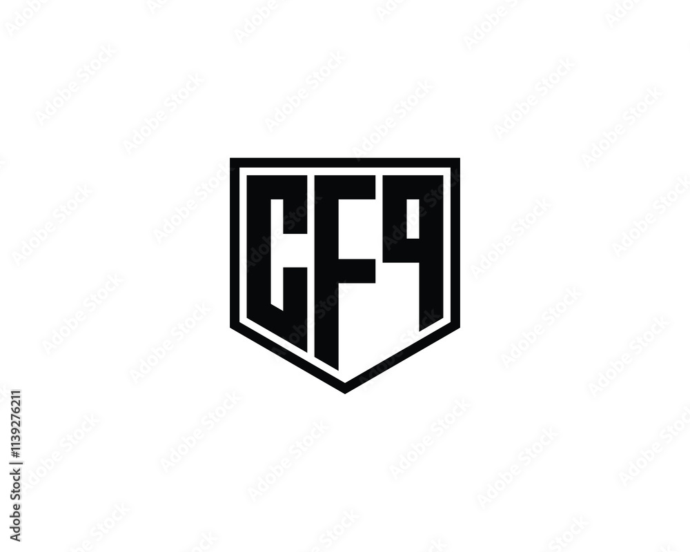 CFQ logo design vector template. CFQ CFQ logo design vector template. CFQ