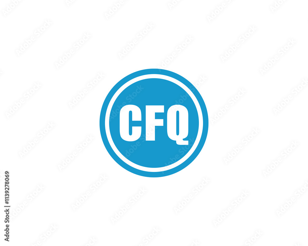 CFQ logo design vector template. CFQ CFQ logo design vector template. CFQ