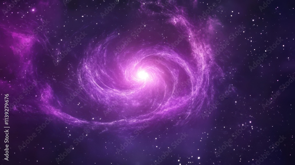 Glowing Fractal Spirals in Cosmic Digital Art Glowing Fractal Spirals in Cosmic Digital Art